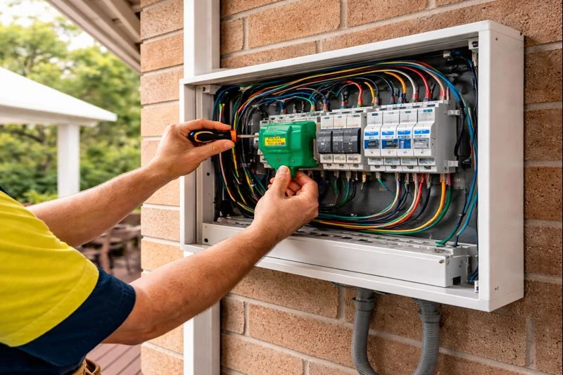 Prolec electrician upgrading a home switchboard
