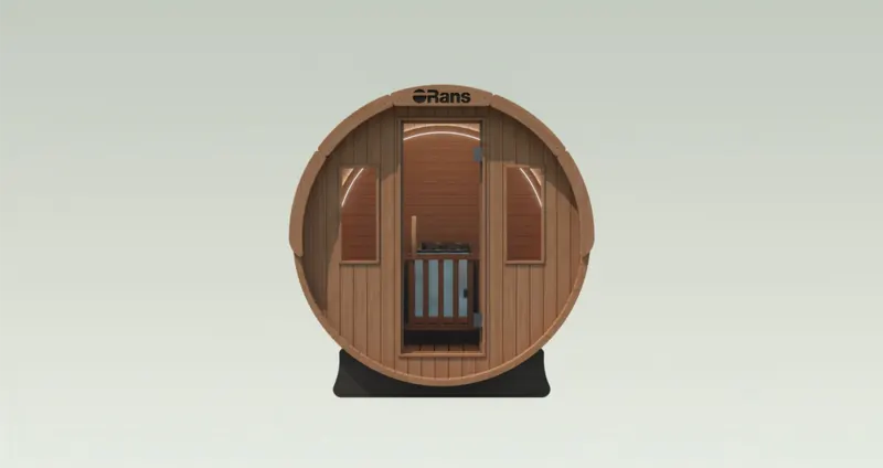 Orans Auki 1800 4 Person Outdoor Traditional Barrel Sauna